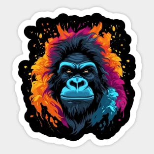 Gorilla Halloween Sticker